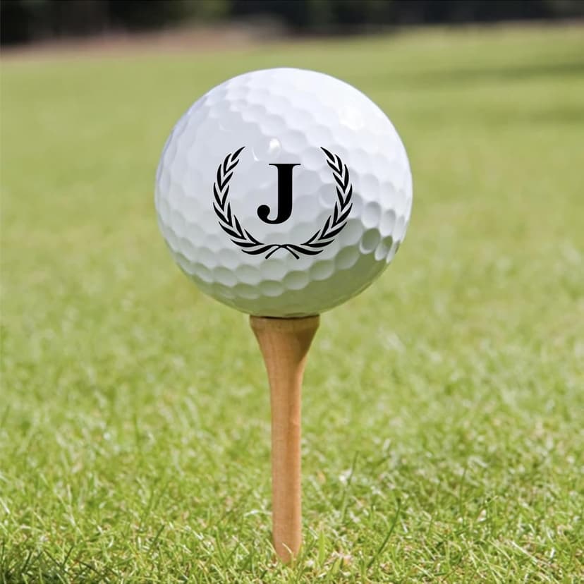 Xeiwagoo Golf Gifts for Men, Unique Initial on Personalized Golf Balls (6 Balls)