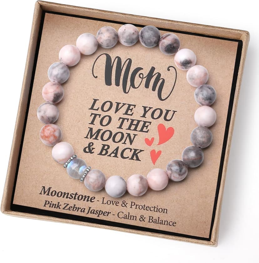 Unique Gifts for Mom - Handmade Crystal Bracelet with Meaning - Comes in Gift Box and Crystal Card