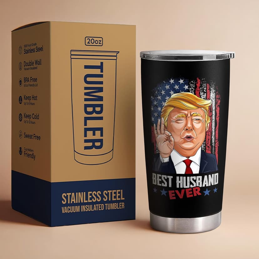 Gifts for Husband from Wife - Fathers Day Gift for Husband - Wedding Anniversary, Birthday, Christmas Gifts for Him - Romantic Love Gift Ideas for Him from Wife - 20 Oz 2-sided Tumbler