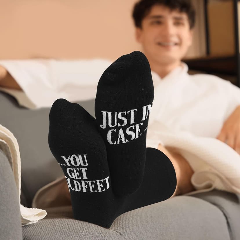 Geyoga 3pcs Groom Gift Set Wedding Gifts for Groom Include Boxer Brief Underwear Socks Wedding Gift for Husband from Bride