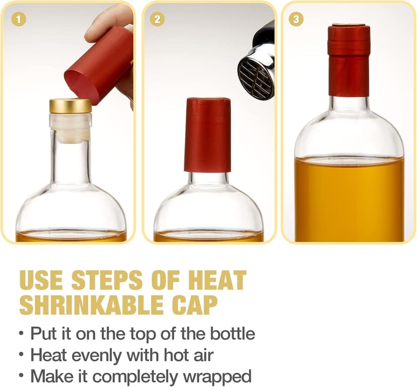 Mfacoy Set of 6 Glass Bottles, 12 oz Clear Liquor Bottles, Heavy Base Glass Bottle with T-Top Cap, Vodka Bottle for Wine Beverages Drinks Oil Vinegar Kombucha Beer with Cork Stopper Airtight Lid