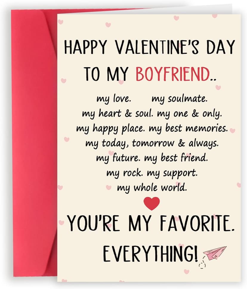 Valentines Day Gifts for Boyfriend, Mens Valentines Gifts, Valentines Day Card