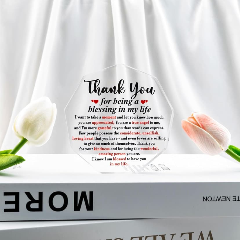 Thank You Gifts for Coworkers Women Man Mentor Gifts for Women Appreciation Gift for Friends Bestie Thank You Plaque Home Office Decor Coworker Leaving Gift