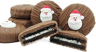 Philadelphia Candies Milk Chocolate Covered OREO Cookies, Christmas Santa Claus Gift 8 Ounce
