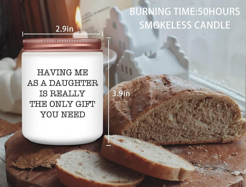 Gifts for Mom Dad from Daughter - Funny Mom Dad Birthday Gift, Mothers Fathers Day Birthday Thanksgiving Christmas Lavender Candles Gifts from Daughter