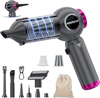 Handheld Car Vacuum Portable Cordless 25000Pa High Power Small Mini Hand Vacuum Cleaner Rechargeable 4-in-1 Wireless Handheld Vac for Car Office Desktop Home Cleaning Ideal Gifts for Men & Women