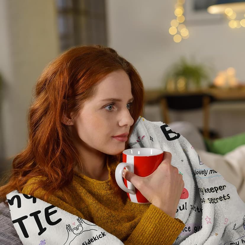 Best Friend Birthday Gifts for Women, Gifts for Best Friend Woman, Bestie Gift for Women, Friendship Gift for Woman, to My Bestie Present Blanket 50"X60"