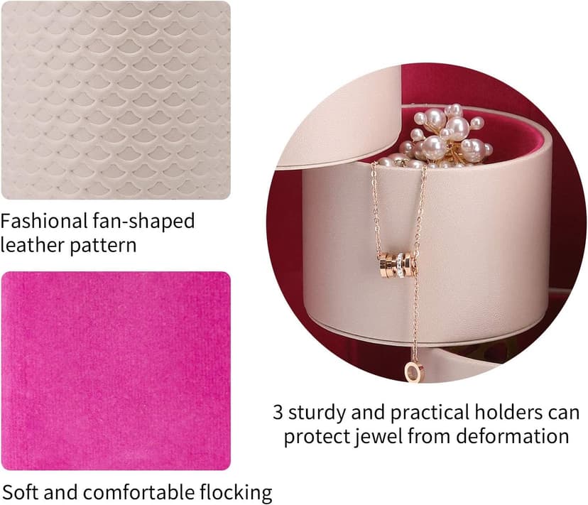 Vlando Viaggio Small Jewelry Case Box, Travel Essential Accessories for Women, Gifts for Travelers Couples Mom Friends, Bridesmaid