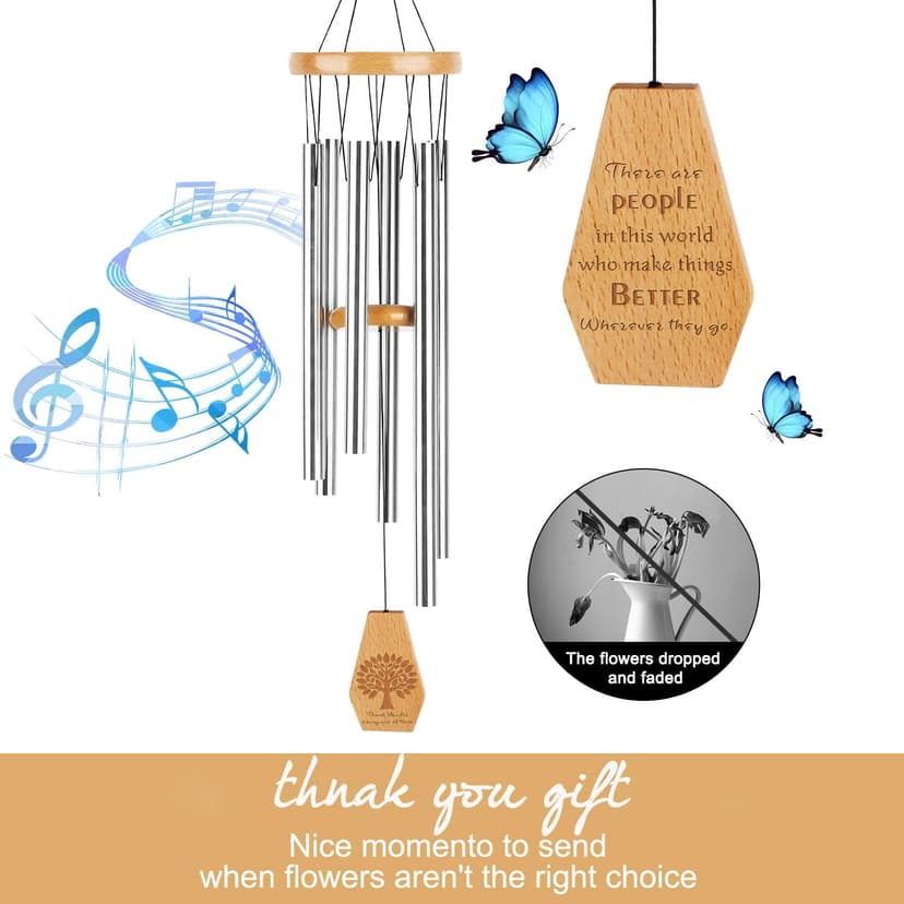 Going Away Gifts Wind Chimes, Coworkers Farewell Going Away Colleagues, Happy Farewell for Colleagues, Thank You Men Women Work Leaving, New Job Present, Co-Worker Goodbye, Gift for New Beginnings