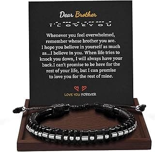 Inspirational Gifts for Men Morse Code Bracelets Mens Bracelets Graduation Gifts for Him Fathers Day Adjustable Leather Bracelet Motivational Birthday Annivesary Jewelry Stocking Stuffers for Men