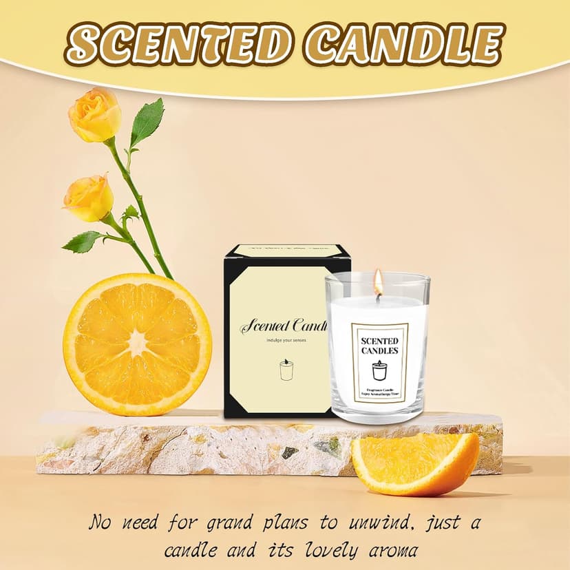 Thank You Gifts for Women, Employee Appreciation Gifts with 16 Oz Glass Cup, Scented Candle, Gift Baskets for Women, Coworker, Teacher, Birthday, Thanksgiving, Christmas, Anniversary (Yellow)