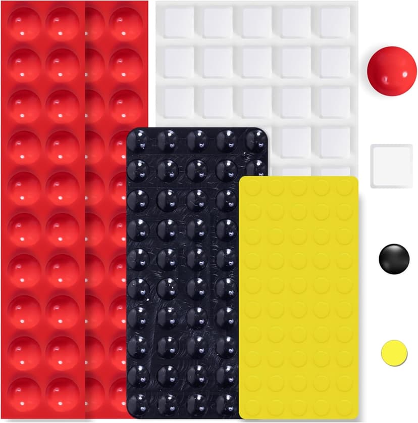 Bump Dots for Visually Impaired 165 Pcs Combo Pack(Red,Yellow,Black,White) - Low Vision Aids Braille Stickers Raised Tactile Dots for Elderly, Blind