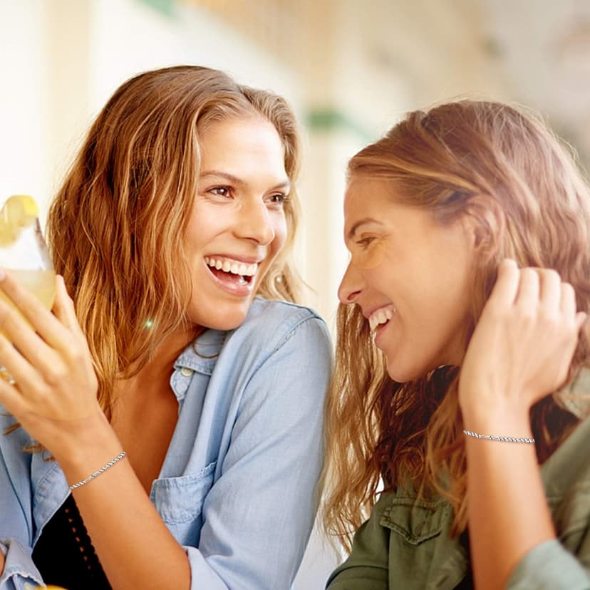 ASELFAD Morse Code Bracelets for Women, Funny Birthday Gifts, Best Friend Friendship Gifts