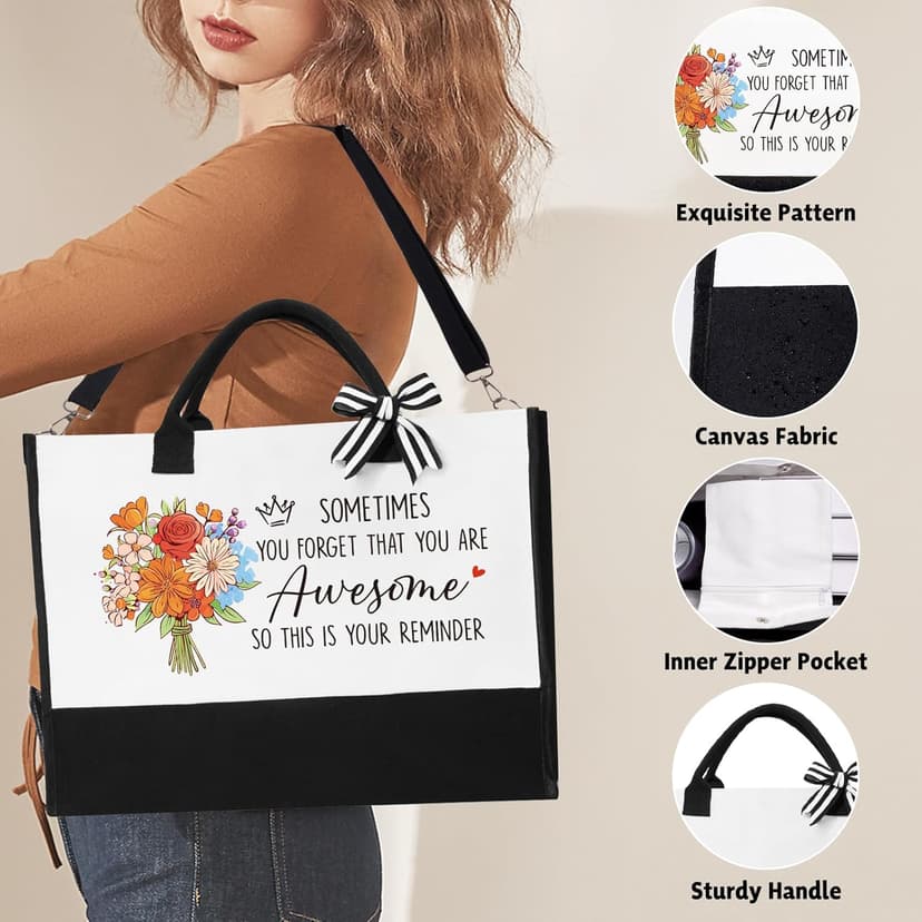 Thank You Gifts for Women, Employee Appreciation Gifts for Coworkers Teacher Nurse Boss Mom Farewell Retirement Thank You Gift Box, Canvas Tote Bag Tumbler Gratitude Gift Baskets