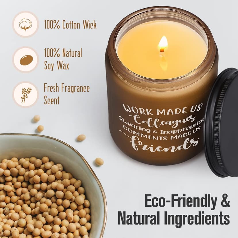 Coworker Leaving Gifts for Women Men - Funny Farewell Candle Gift for Colleagues Friends Going Away Birthday Christmas Office Goodbye Present for Work Bestie Boss Female Male