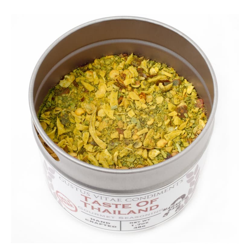 Gourmet World Flavors Seasoning Collection | Non GMO Verified | 6 Magnetic Tins | Spice Blends | Crafted in Small Batches by Gustus Vitae | #68