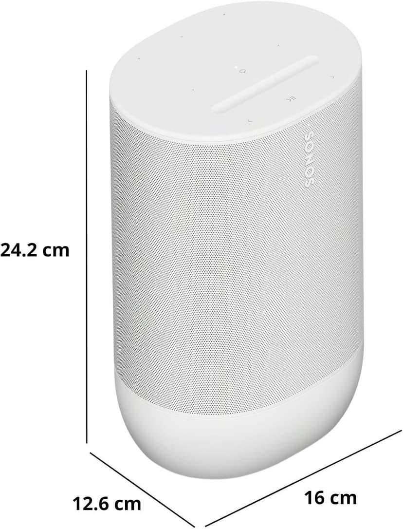 Sonos Move 2 - White - Wireless Portable Bluetooth Speaker