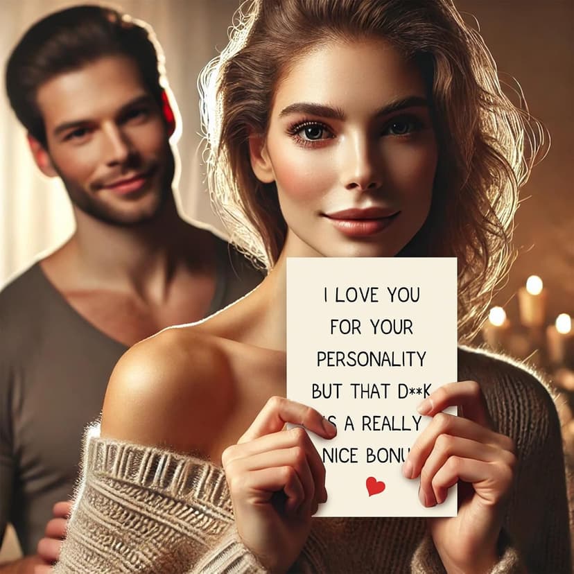 Mens Valentines Gifts, Funny Valentines Day Card for Him, Romantic Valentine's Day Card Gifts for Boyfriend Fiance, Special Anniversary Card Gifts for Men, Birthday Gifts for Husband