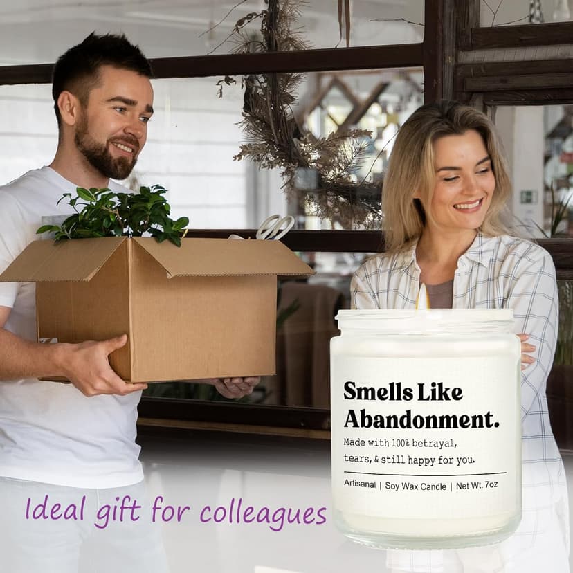 Shqiueos Retirement Gift for Woman Men Lavender Scented Candle, Farewell Gifts for Coworkers, Leaving Gift for Boss Friends Going Away, Moving Away, Goodbye Gifts for Nurse Teacher