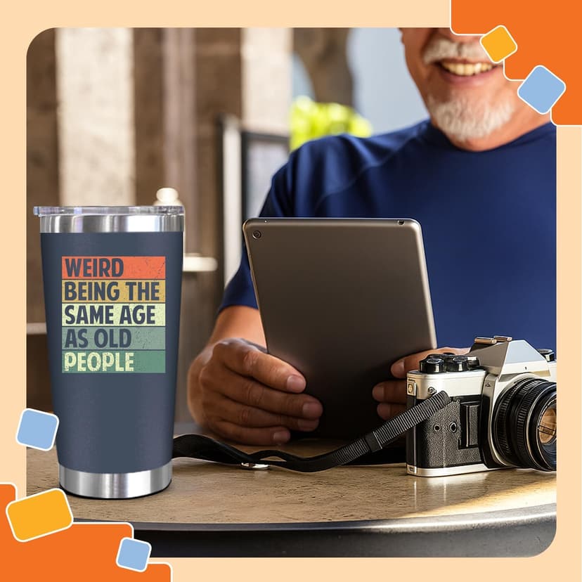 NewEleven 70th Birthday Gifts For Men Women - 1955 70th Birthday Decorations - Gifts For Men Women Turning 70-70 Year Old Gifts For Man, Woman - 20 Oz Tumbler