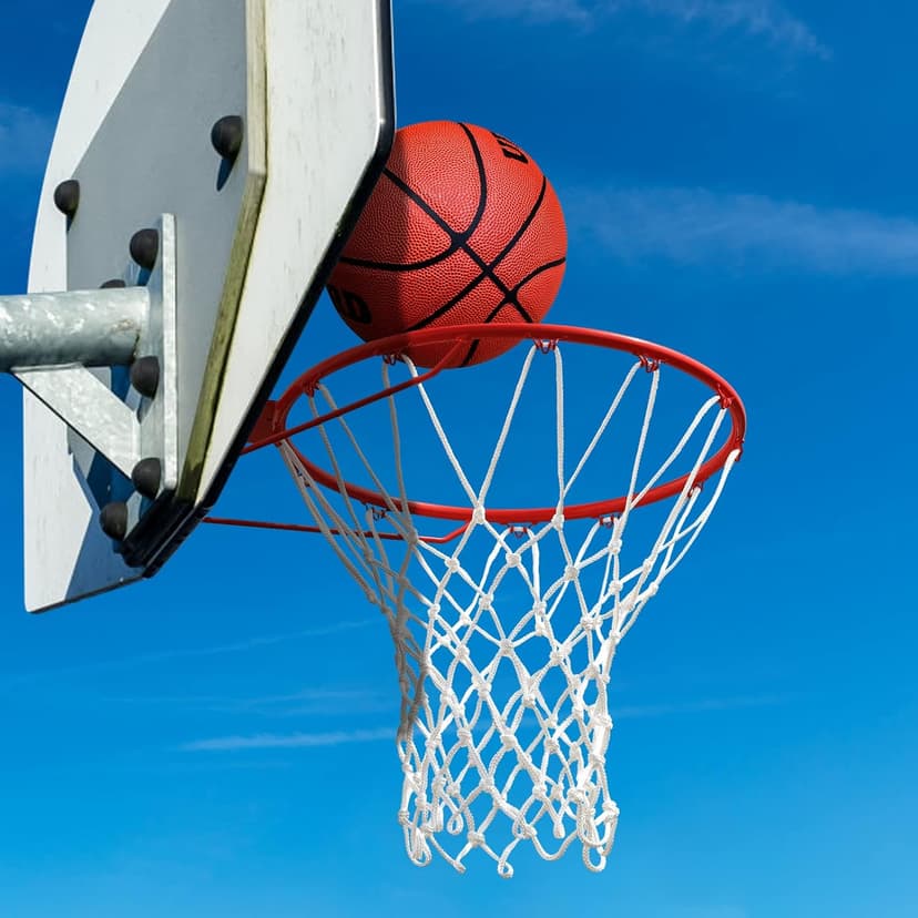 Basketball Net Outdoor,(7.16 oz) 12 Loops Professional Heavy Duty Basketball Net Replacement,All Weather Anti Whip,Suitable for Outdoor Standard Basketball Hoop