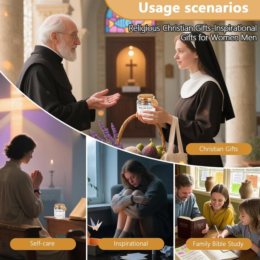 Bible Verse Jar,Scripture Prayer Cards Holy Read Me When Bible Verses Jar,Church Graduation Baptisms Confirmation Christian Gifts for Women Men Teen,Inspirational Birthday Gifts for Women Mom Friends