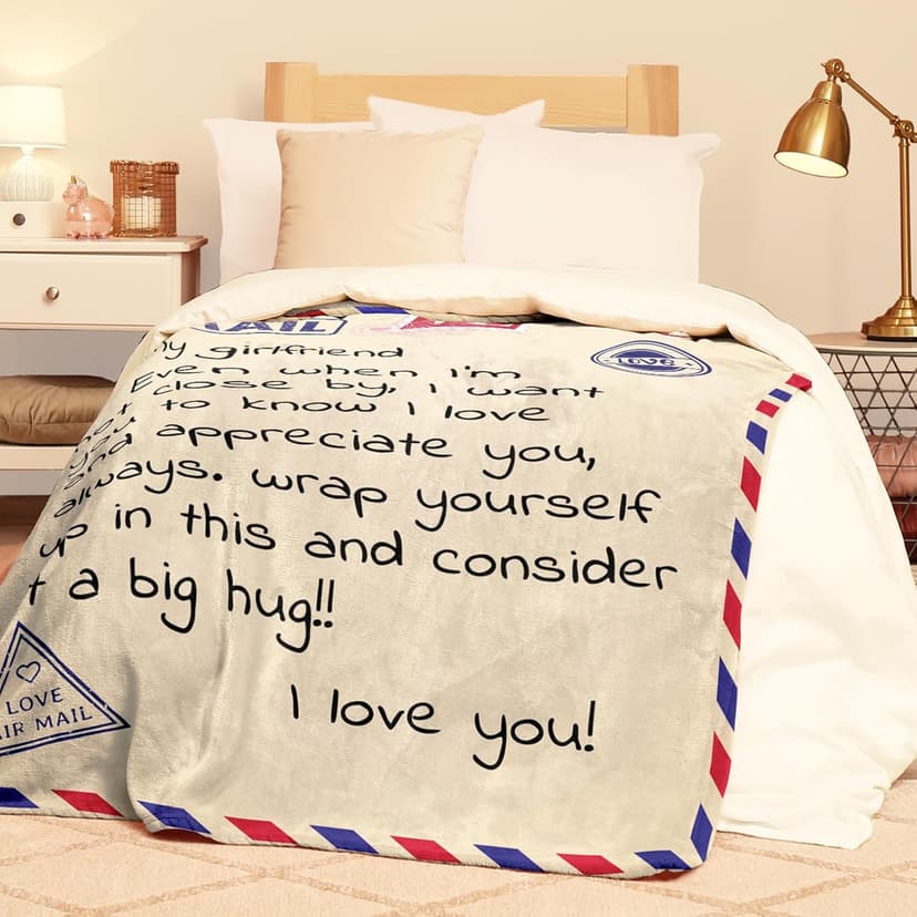 Gifts for Girlfriend Blanket Birthday Gifts for Girlfriend from Boyfriend Christmas Blanket Throw Blanket 60x50