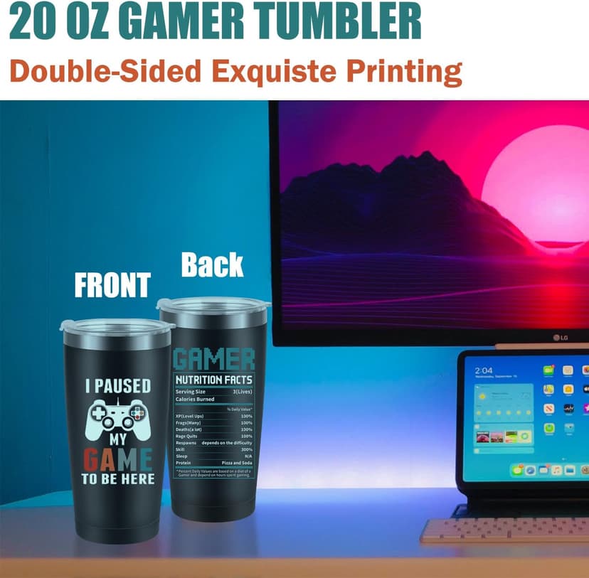 Gamer Gifts for Men Boyfriend Dad Brother, Gaming Accessories for Room, Gaming Stuff, Christmas Gifts for Friend- Gamer Gift Set Box