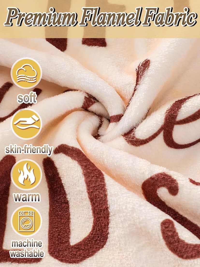 Bigmeta 47x73in Anniversary Birthday Gifts for Women from Husband - Wearable Blanket Christmas Warm Gifts for Wife, with Hoodie (Couple-Orange)