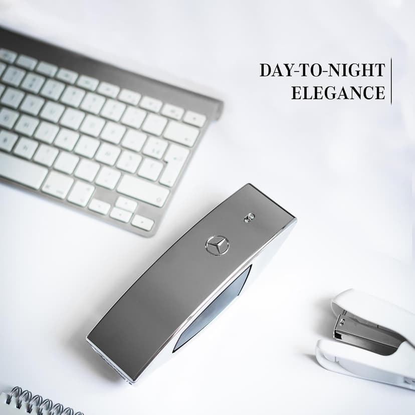 Mercedes-Benz Club Cologne for Men - 3.4 Fl Oz - Eau De Toilette Perfume Spray for Man - Woody & Musky Scent - Luxury Long Lasting Fragrance with Notes Of Grapefruit, Cardamom & Earthy Dry wood