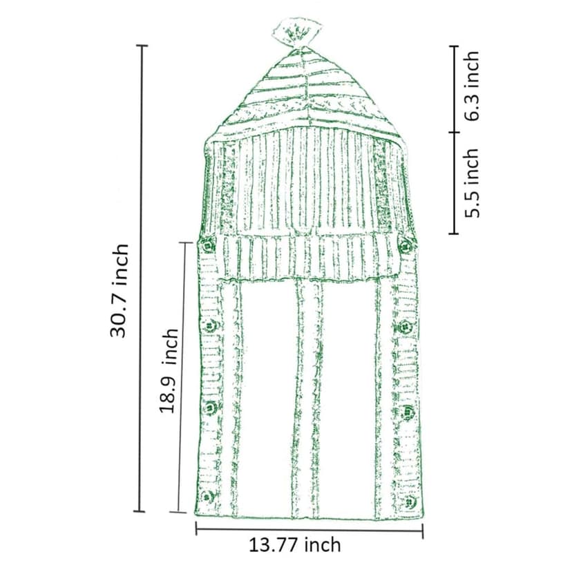 XMWEALTHY Newborn Baby Wrap Swaddle Blanket Knit Sleeping Bag Sleep Sack Stroller Wrap for Baby(Beige) (0-6 Month)