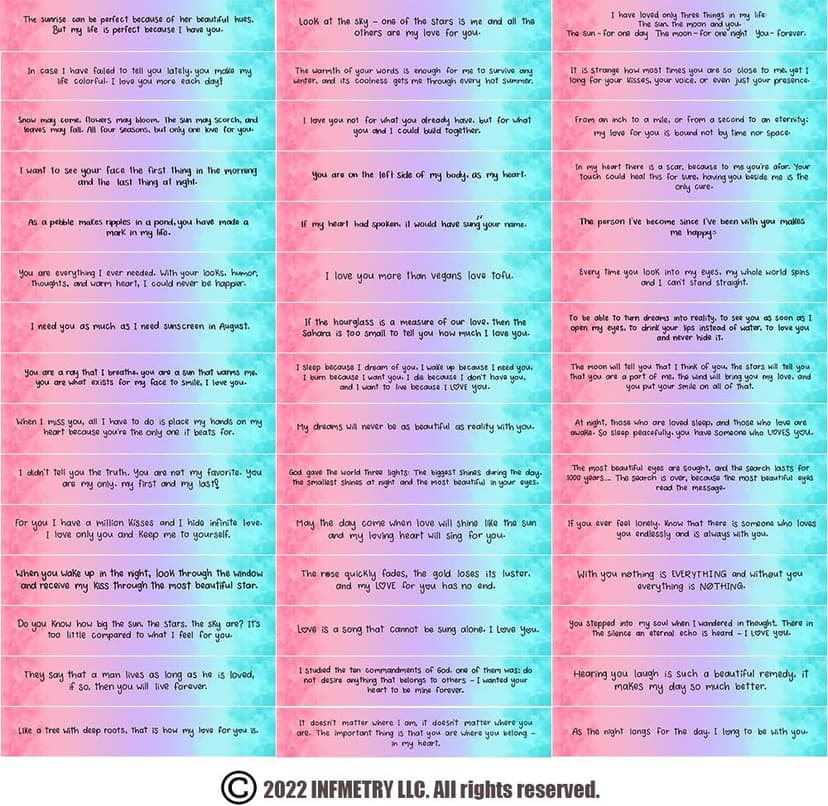 Gifts For Girlfriend Prewritten Message In Capsule Lovely Notes Birthday Anniversary Valentines Day Gifts for Her (Light Blue Girlfriend 50pcs)