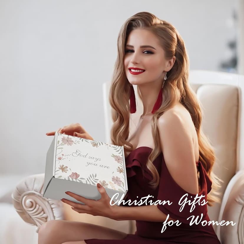 Christian Gifts for Women, Religious Gifts, Inspirational Gift for Women Birthday Unique Catholic Gifts set Bible Accessories Faith Based Gift Glass Cup