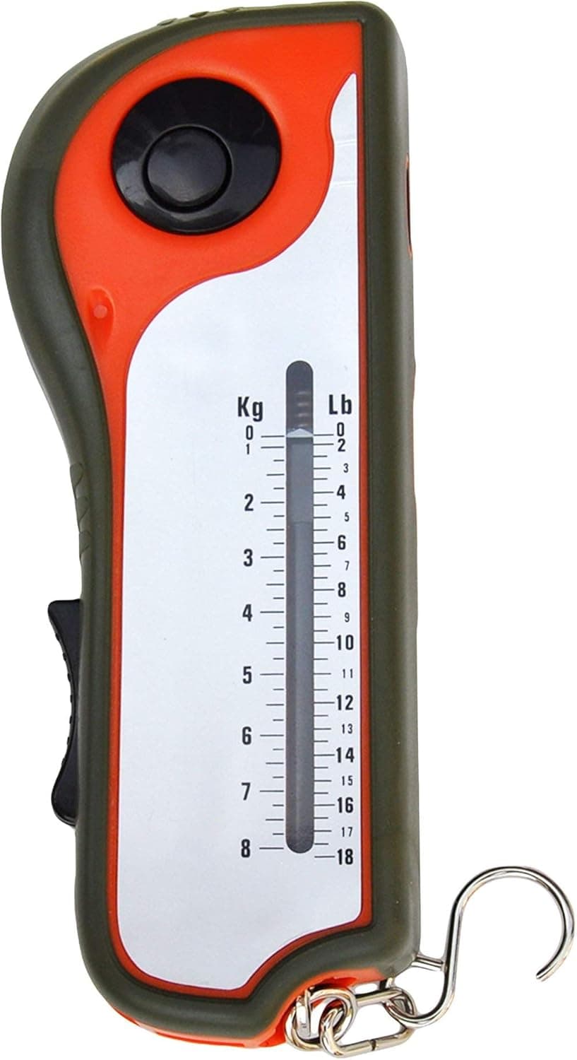 Fisherman Gift Tool Fishing Multitool - Hook Remover, Scale Scraper, Tape Measure, Bait Cutter, Flashlight, Knife, Scissors, Weight Scale, Bottle Opener, Gift Idea for Men Women Kids