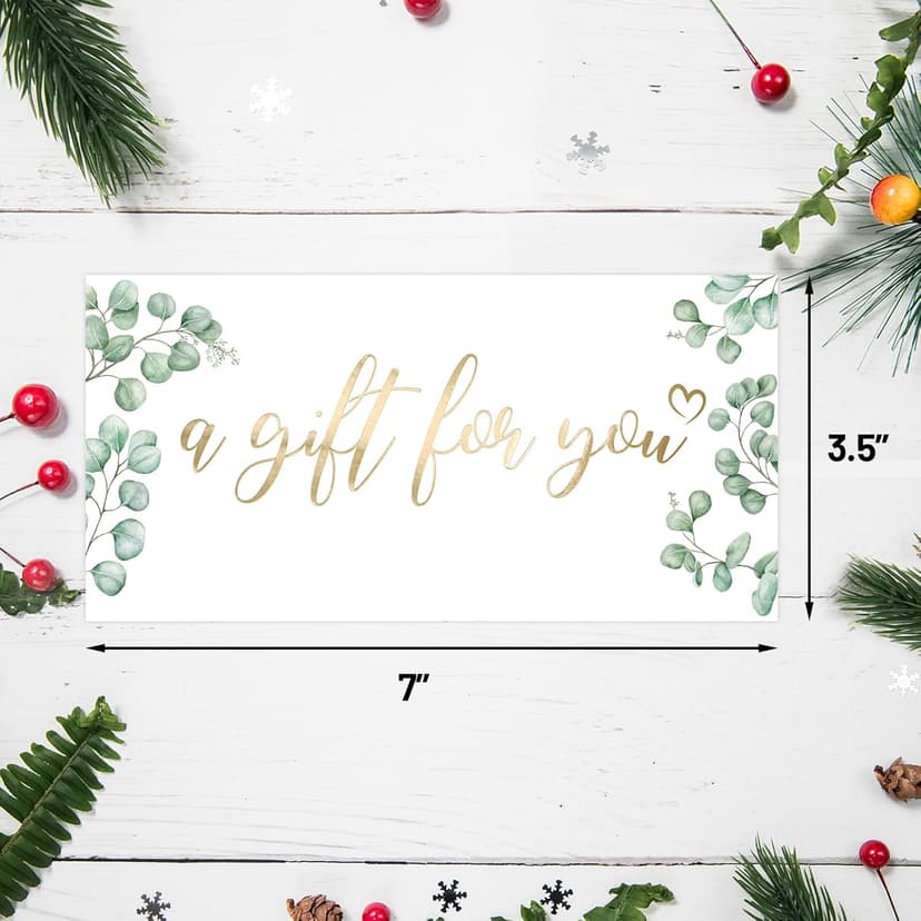 Ceiba Tree Blank Gift Certificates for Business 30 Pack Gold Foil Certificate Cards with Envelopes for Salon Restaurants Spa Birthday