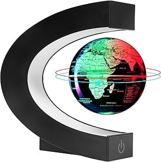 Magnetic Levitation Floating Rotating World globe for children With Colored Lamp And Touch Switch For Men Boss Cool home/Office Decor unique Gifts Or Kids Desk Tech accessories Gadget teenage Toys