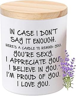BFJLIFE Candles Gifts for Her Funny Novelty Unique Valentines Mothers Day Anniversary Birthday Christmas Gifts for Girlfriend Wife Stocking Stuffers Lavender Scented Soy Candle