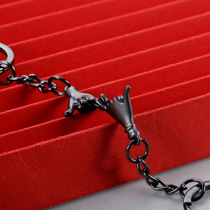 VANLOVEMAC Pinky Promise Gifts Matching Couple Gifts for Boyfriend Girlfriend Boo Basket Stuffers Gift for Women Men Him Her