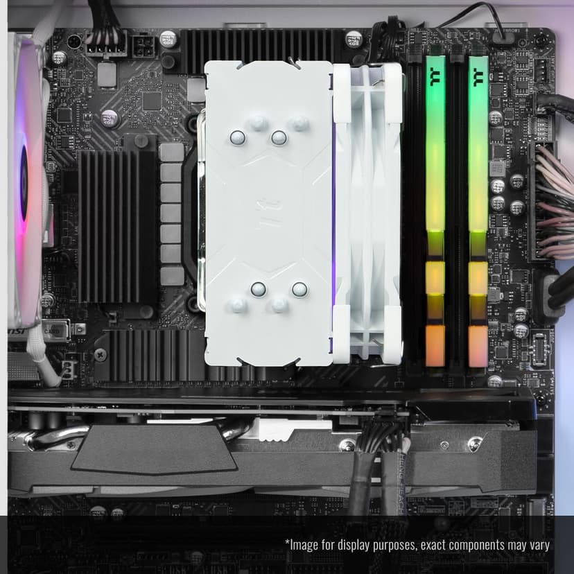 Thermaltake LCGS Quartz i1460 Gaming Desktop (Intel Core™ i5-14400F, ToughRam DDR4 3600Mhz 16GB RGB Memory, NVIDIA GeForce® RTX 5060, 1TB NVMe M.2, WiFi, Windows 11) S2QT-B760-560-LCS