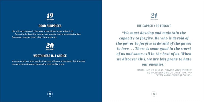 A Year of Positive Thinking: Daily Inspiration, Wisdom, and Courage, A Guide to Transforming Your Mindset (A Year of Daily Reflections)