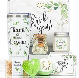 Liosenuiy Thank You Gifts for Women, Employee Appreciation Baskets for Coworkers, Thank You Gift Box Set for Teacher, Friends, Boss, Volunteer, Nurse, Appreciate Gratitude Farewell Going Away