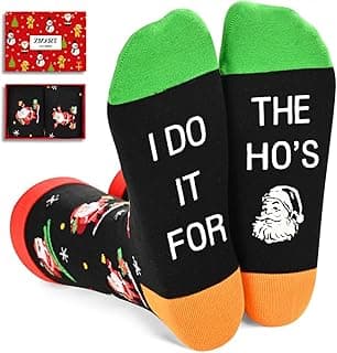 Christmas Gifts Stocking Socks - Xmas Stocking Stuffers for Men Women Secret Santa Gifts for Men Women
