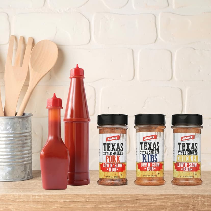Adams Texas Style Smoked Brisket Low N’ Slow Rub, 9.89 Ounce Bottle (Pack of 1)