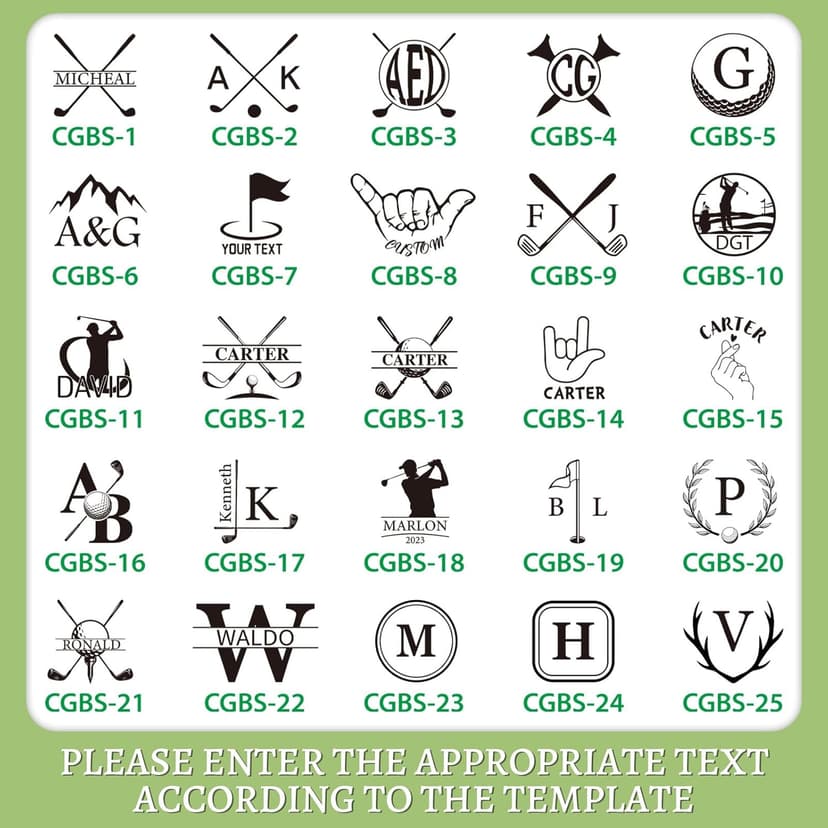 Custom Golf Ball Stamp Marker, Quick-Dry Self-Inking Golf Ball Personalized Stamp with Logo Monogram, Reusable Waterproof Golf Ball Marking Gift for Men Golfer & Dad Husband, Golf Balls Stamp