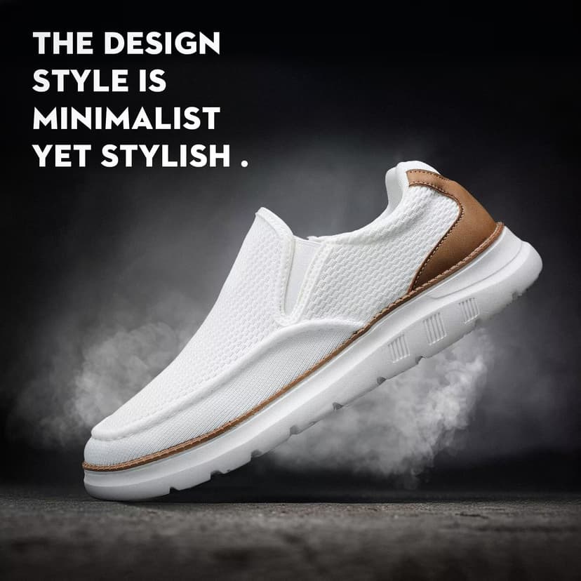 Vooncosir Mens Boat Shoes Casual Loafers Slip On Walking Dress Sneakers Mesh Business Oxfords Work Lightweight Soft Sole