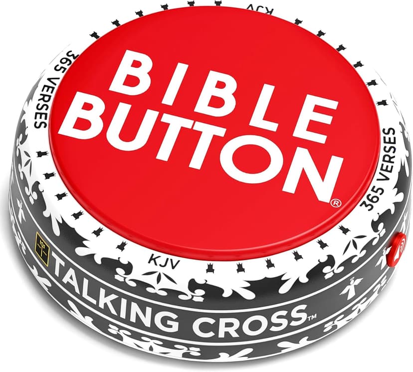 Bible Button | 365 Uplifting KJV Verses | Faith Based Gifts - Christian Gifts for Men - Bible Gifts for Woman - Bible Verse Gift