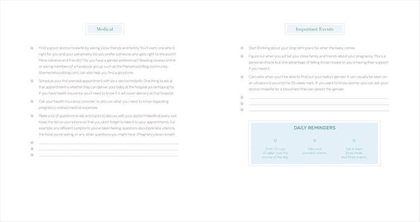 The First-Time Mom's Pregnancy Journal: Monthly Checklists, Activities, & Journal Prompts