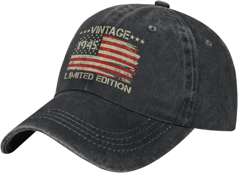 80th Birthday Gifts for Men Women Vintage 1945 Hat 80th Birthday Decorations for Men Baseball Cap