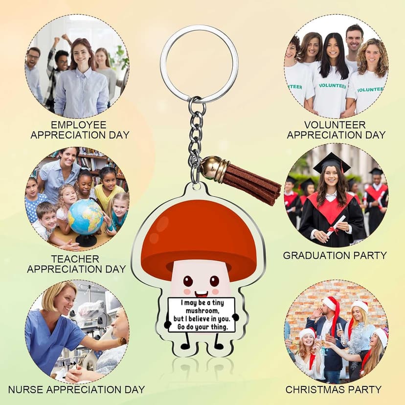 Positive Support Keychains Appreciation Gifts for Coworkers Employee Christmas Thanksgiving Funny Positive Gifts
