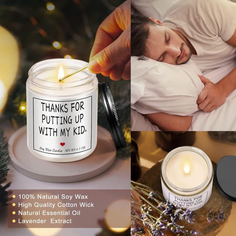 Teacher Appreciation Gifts Thank You Teacher Gifts for Women & Men Candles Present for Retired Teachers Idea for Graduation Back to School